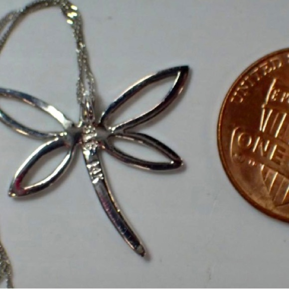 14K Dragonfly Necklace - Picture 3 of 6
